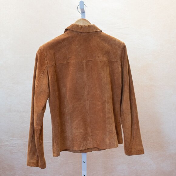 Vintage Tan Suede Leather Jacket - Picture 3 of 3